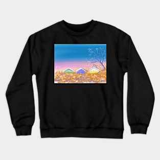 Beach Huts Crewneck Sweatshirt